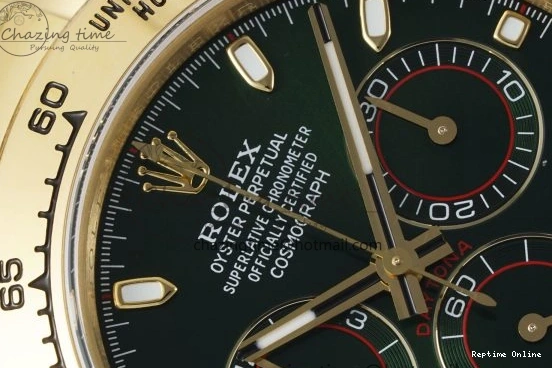 0502 Daytona 116508 QF 1:1 Best Edition Green Dial on YG Bracelet SA4130 V ComfortFit 1761